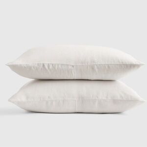 QUINCE European Linen Sham Set
King King White 2138 NWOT